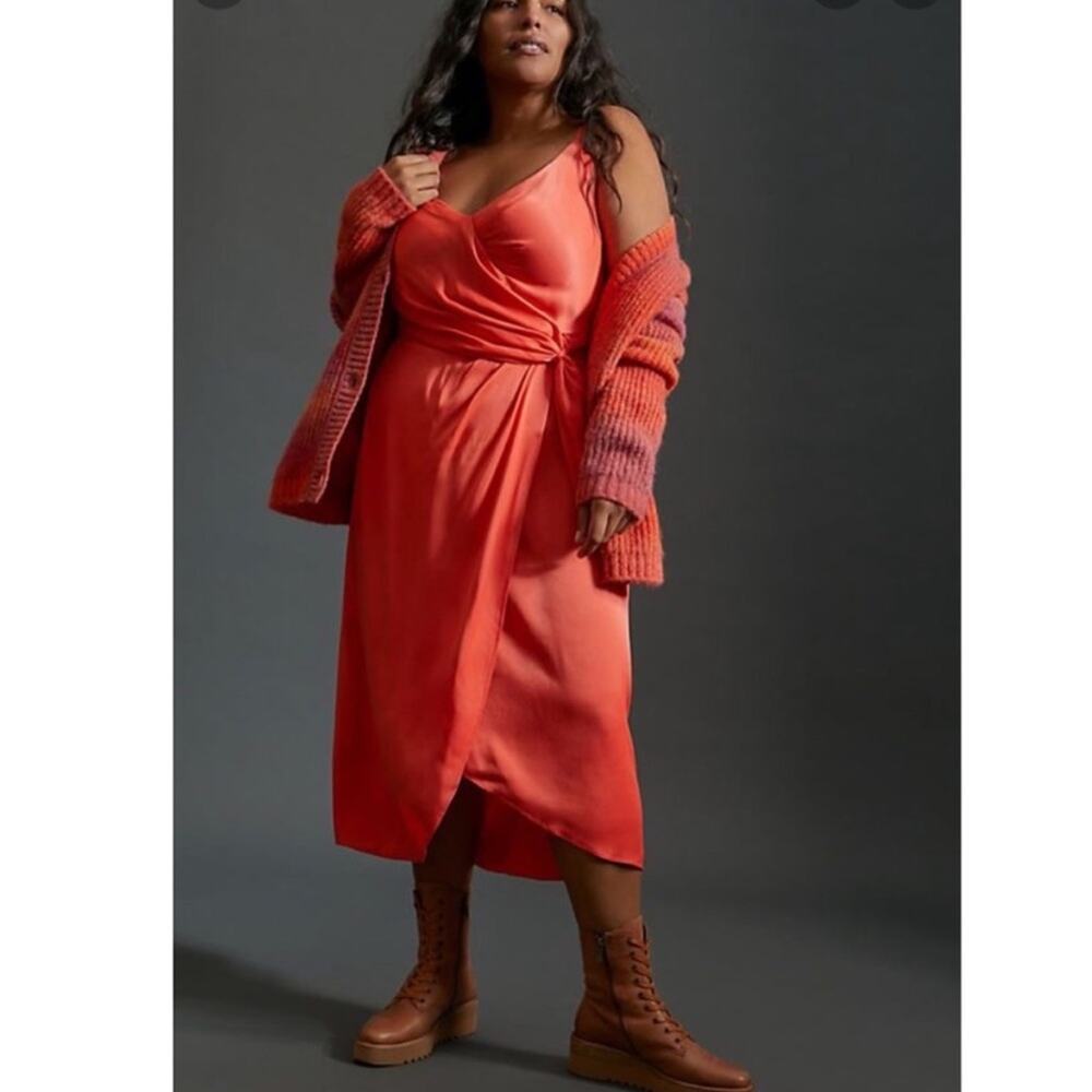 NWT Anthropologie Giverny Midi Slip Dress Size 6